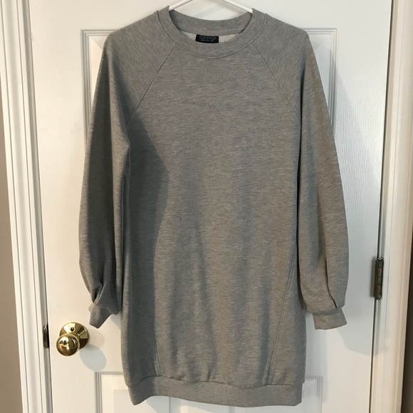topshop sweatshirt dress